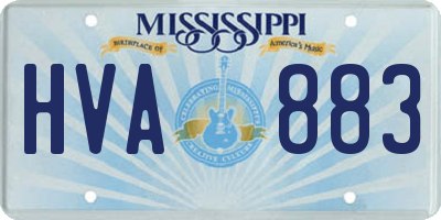 MS license plate HVA883