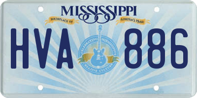 MS license plate HVA886