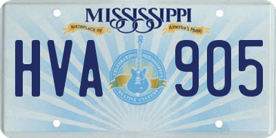 MS license plate HVA905