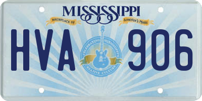 MS license plate HVA906