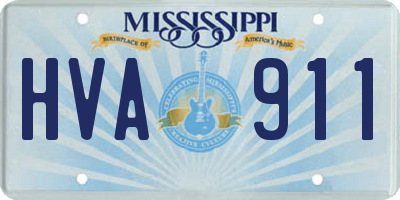 MS license plate HVA911