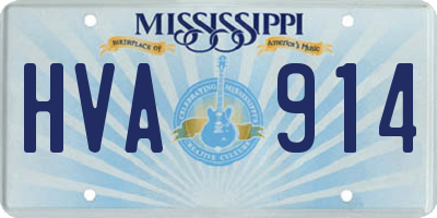 MS license plate HVA914