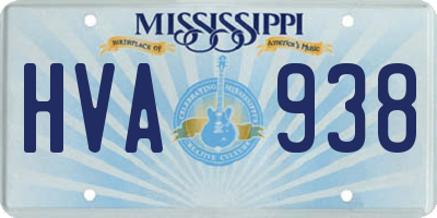 MS license plate HVA938