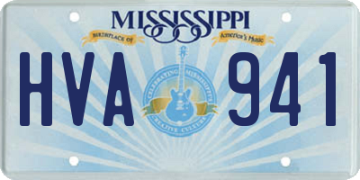MS license plate HVA941