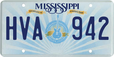 MS license plate HVA942