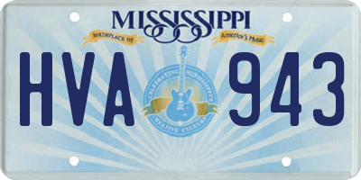 MS license plate HVA943