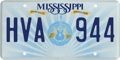 MS license plate HVA944