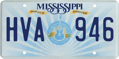 MS license plate HVA946