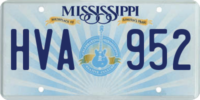 MS license plate HVA952