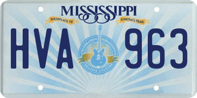 MS license plate HVA963