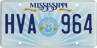 MS license plate HVA964