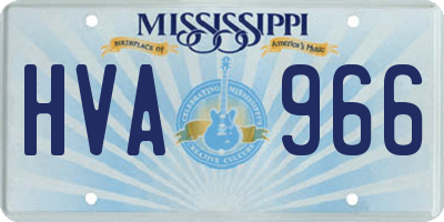 MS license plate HVA966