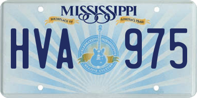 MS license plate HVA975