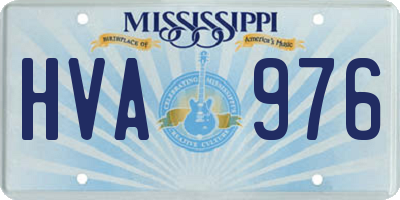 MS license plate HVA976