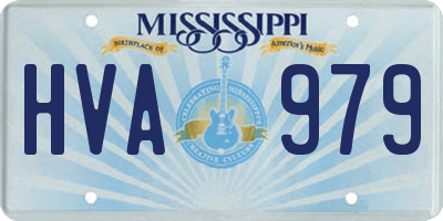 MS license plate HVA979