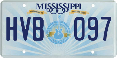 MS license plate HVB097
