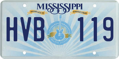 MS license plate HVB119