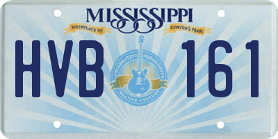 MS license plate HVB161