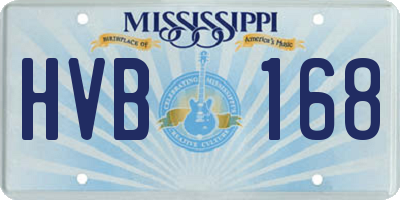 MS license plate HVB168
