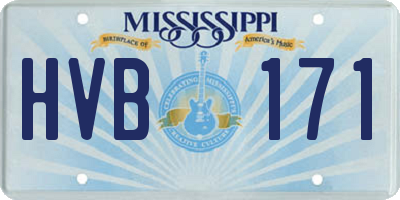 MS license plate HVB171
