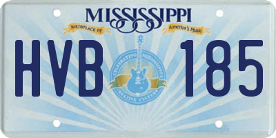 MS license plate HVB185