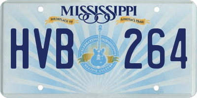 MS license plate HVB264