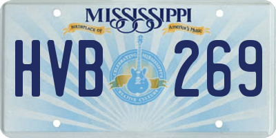 MS license plate HVB269