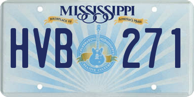 MS license plate HVB271