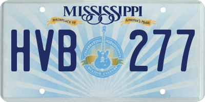 MS license plate HVB277