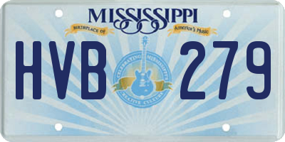 MS license plate HVB279