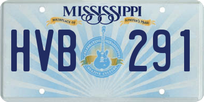 MS license plate HVB291