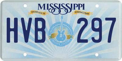 MS license plate HVB297