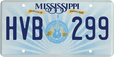 MS license plate HVB299