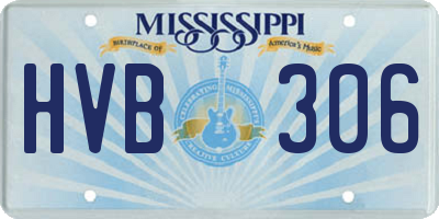 MS license plate HVB306