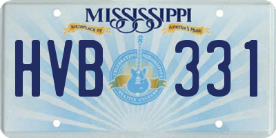MS license plate HVB331