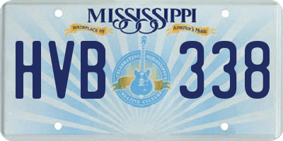 MS license plate HVB338