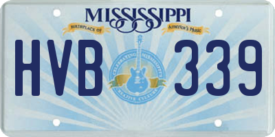 MS license plate HVB339