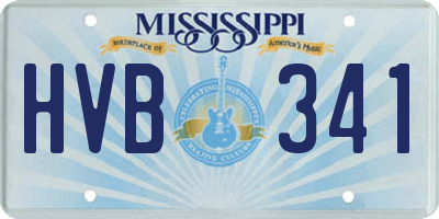 MS license plate HVB341