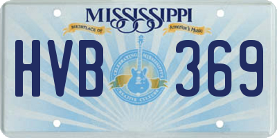 MS license plate HVB369