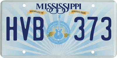 MS license plate HVB373