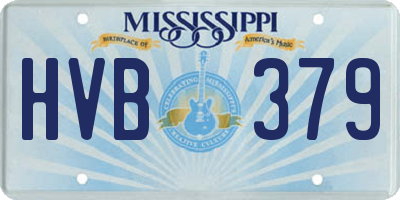 MS license plate HVB379