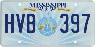 MS license plate HVB397