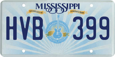 MS license plate HVB399
