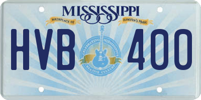 MS license plate HVB400