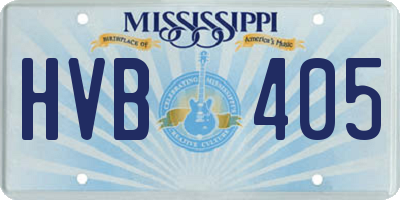 MS license plate HVB405