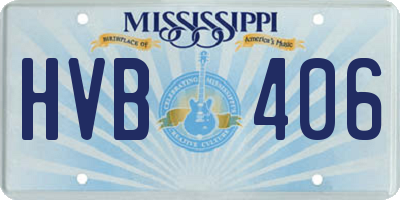 MS license plate HVB406