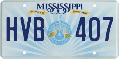 MS license plate HVB407