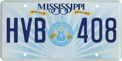 MS license plate HVB408