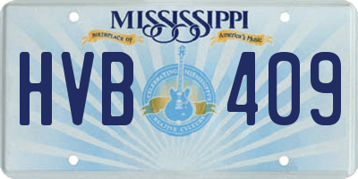 MS license plate HVB409
