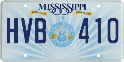 MS license plate HVB410